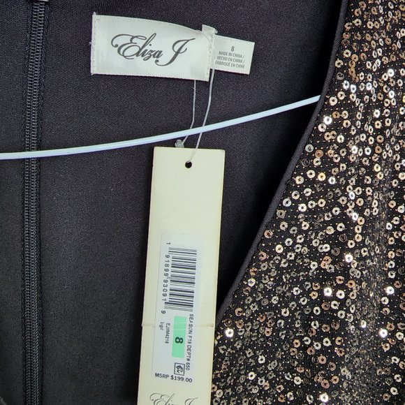 Eliza J - Sequin Embellished Sheath Dress (New with tag) - Picture 4 of 6